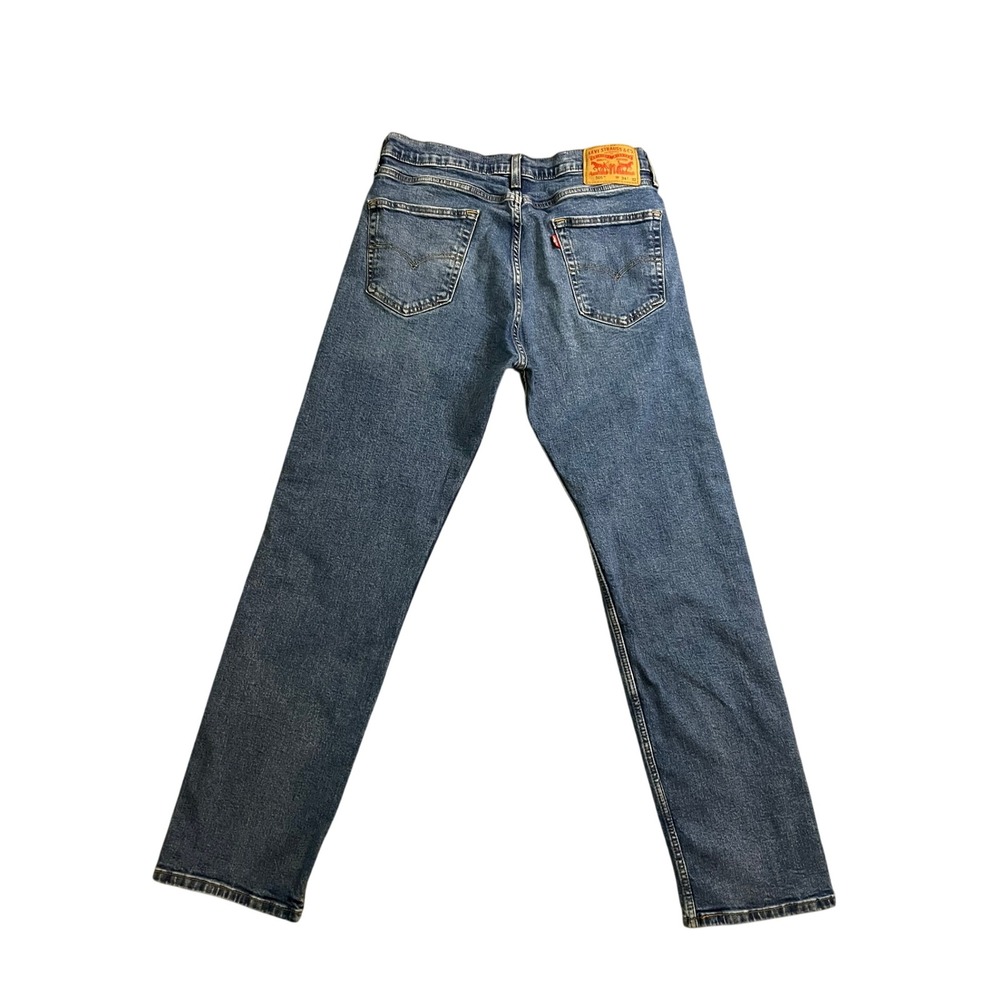 Levis 505 Regular Fit Jeans Mens 34x32 Medium Wash Blue Straight Leg EUC Hipster